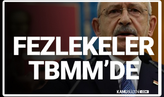 Kemal Kılıçdaroğlu'nun da Aralarında Bulunduğu 8 CHP'li Vekilin Dokunulmazlıklarının Kaldırılması için Fezleke TBMM'de Kemal Kılıçdaroğlu'nun da Aralarında Bulunduğu 8 CHP'li Vekilin Dokunulmazlıklarının Kaldırılması için Fezleke TBMM'de