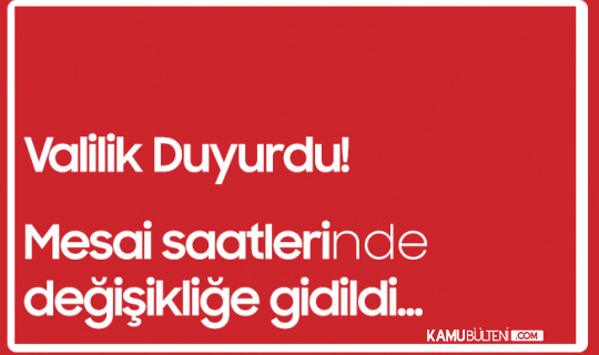Uşak'ta Koronavirüs Önlemleri Kapsamında Mesai Saatlerinde Düzenlemeye Gidildi Uşak'ta Koronavirüs Önlemleri Kapsamında Mesai Saatlerinde Düzenlemeye Gidildi