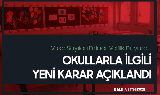 Vaka Sayıları Fırladı! Samsun'da İlkokullarla İlgili Yeni Karar