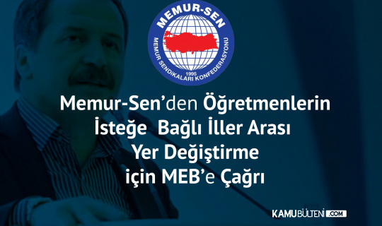 "MEB, İsteğe Bağlı İller Arası Yer Değiştirme Çağrılarına Kulak Vermeli" "MEB, İsteğe Bağlı İller Arası Yer Değiştirme Çağrılarına Kulak Vermeli"