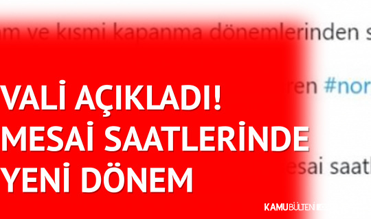 İstanbul Valisi’nden Normalleşme Açıklaması: Yarın Yeni Dönem Başlıyor İstanbul Valisi’nden Normalleşme Açıklaması: Yarın Yeni Dönem Başlıyor