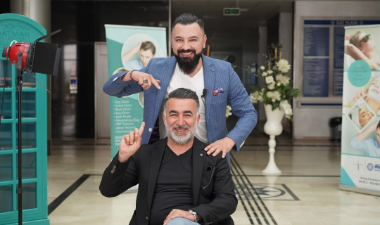 14 ay süren saç ekiminde, 5 bin greft ekildi