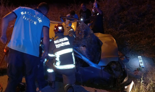 Bandırma’da iki araç çarpıştı : 5 yaralı