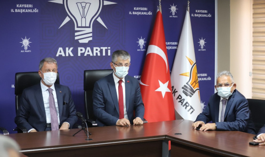 Başkan Büyükkılıç, Bakan Akar ile birlikte Cumhurbaşkanı Erdoğan’ın bayramlaşma programına katıldı