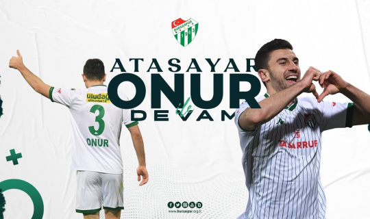 Bursaspor, Onur Atasayar’la yeniden anlaşmaya vardı Bursaspor, Onur Atasayar’la yeniden anlaşmaya vardı