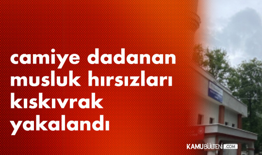 Camiye Dadanmışlardı! Musluk Hırsızları Kıskıvrak Yakalandı