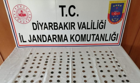 Diyarbakır’da 143 adet sikke ele geçirildi