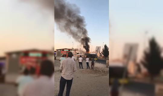 Diyarbakır’da şehir içi toplu taşıma aracında korkutan yangın