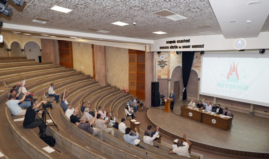 Nevşehir Belediye Meclisi Temmuz ayı toplantısı yapıldı Nevşehir Belediye Meclisi Temmuz ayı toplantısı yapıldı