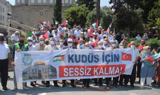 Samsun’da Kudüs için eylem Samsun’da Kudüs için eylem