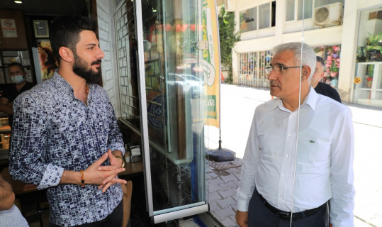 Başkan Güder, esnafların sorunlarını dinledi
