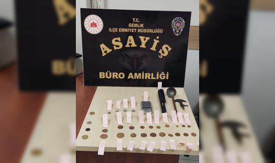 Bursa’da kaçak sikke ele geçirildi Bursa’da kaçak sikke ele geçirildi