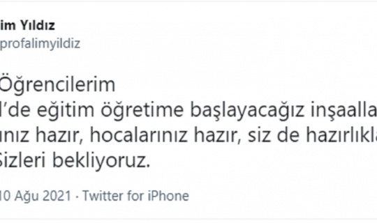 Rektör Yıldız’dan müjde Rektör Yıldız’dan müjde
