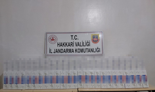 Şemdinli’de 9 bin 500 paket kaçak sigara ele geçirildi Şemdinli’de 9 bin 500 paket kaçak sigara ele geçirildi