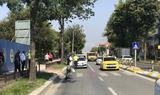 Yaya geçidinde kaza: 2 kişi yaralandı