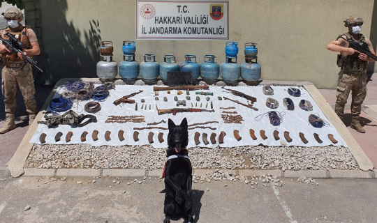 Yüksekova kırsalında silah ve mühimmat ele geçirildi Yüksekova kırsalında silah ve mühimmat ele geçirildi