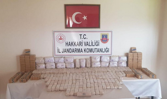 Yüksekova’da toprağa gömülü vaziyette 191 kilo eroin ele geçirildi Yüksekova’da toprağa gömülü vaziyette 191 kilo eroin ele geçirildi