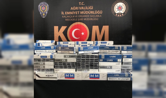 Ağrı’da 2 bin 500 karton kaçak sigara ele geçirildi