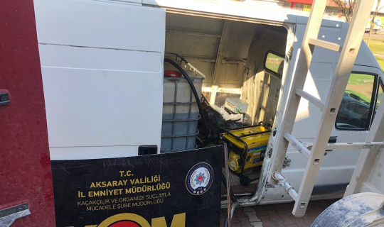 Aksaray’da bin 500 litre kaçak yakıt ele geçirildi Aksaray’da bin 500 litre kaçak yakıt ele geçirildi