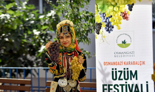 Bursa’da en güzel üzümler yarıştı