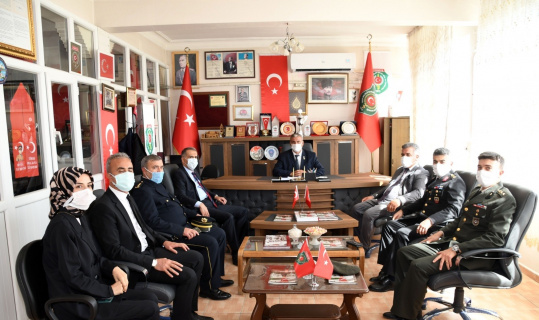 İl protokolünden şehit ve gaziler derneğine ziyaret