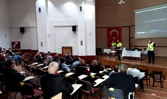 Taşıma yapan şoför ve rehberler eğitim semineri