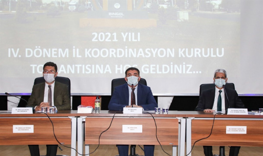Bingöl’de il koordinasyon kurulu toplantısı yapıldı
