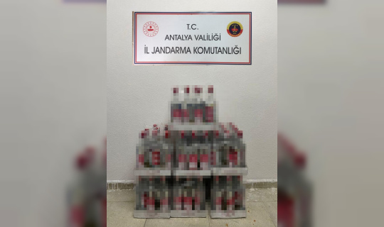 Otelde 78 litre kaçak alkol ele geçirildi