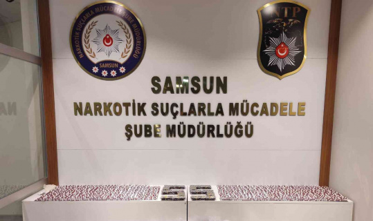 Samsun’da 14 bin 765 uyuşturucu hap ele geçti: 3 gözaltı