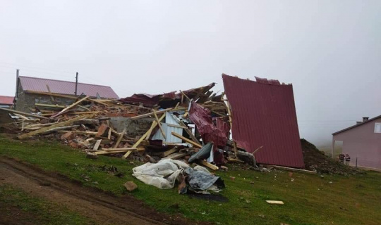 Trabzon’da yaylalarda yıkımlar yeniden başladı