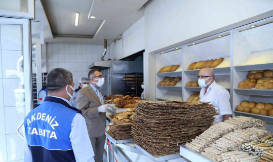 Akdeniz zabıtası fırın ve restoranları denetledi