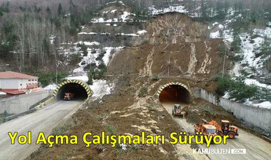 Bolu Dağı Tüneli'nde Yol Açma Çalışmaları Devam Ediyor