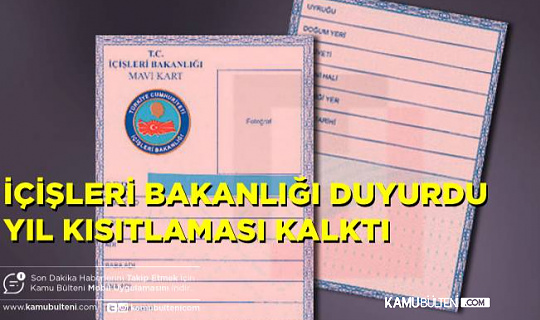 Mavi Kartlılar Kütüğüne Kayıtlı Çocukların Türk Vatandaşlığına Geçişteki Şartlar Kaldırıldı!