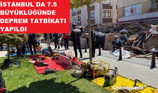 İstanbul´da Dev Deprem Tatbikatı Gerçekleştirildi!