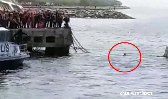 Teknesi Yanaşmaya İzin verilmeyince CHP'li İlçe Başkanı Yüzerek Kıyıya Çıktı