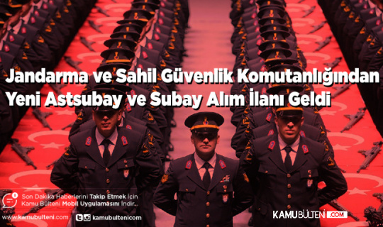 Jandarma Genel Komutanlığından Sağlık Bilimleri Üniversitesine Subay ve Astsubay Alımı Yapılacak