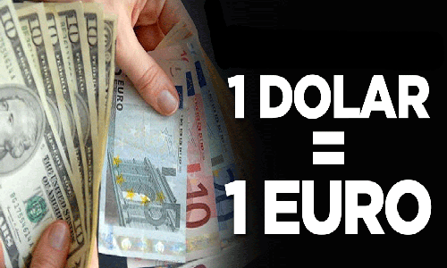 Dolar ve Euro 18,13 TL'de Eşitlendi! 1 Dolar = 1 Euro