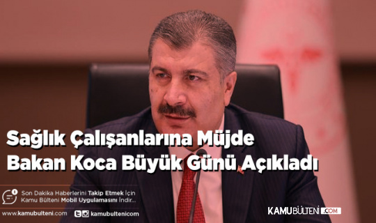 Sağlık Çalışanlarına Müjde Bakan Koca Büyük Günü Açıkladı Sağlık Çalışanı Ne Kadar Teşvik Ödemesi Alacak