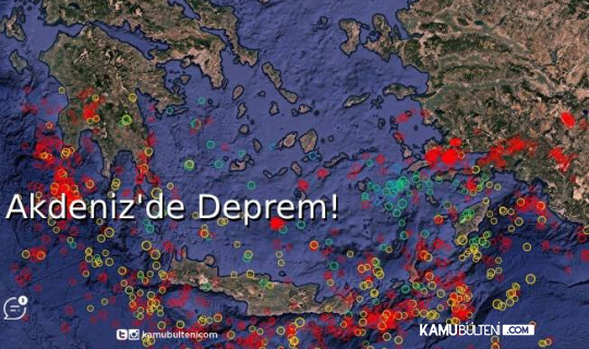 Akdeniz’de Deprem