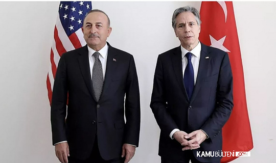 Dışişleri Bakanı Mevlüt Çavuşoğlu ile Amerikalı mevkidaşı Antony Blinken ile ikili görüşmede