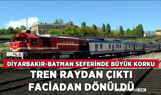Diyarbakır'da Yolcu Treni Raydan Çıktı
