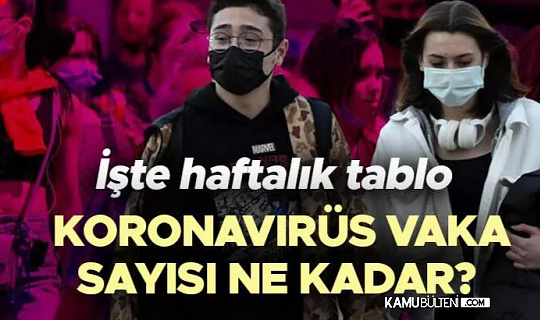 Haftalık Koronavirüs Vaka Sayıları Açıklandı! Günlük Ortalama Vaka 10 Binin Üzerinde