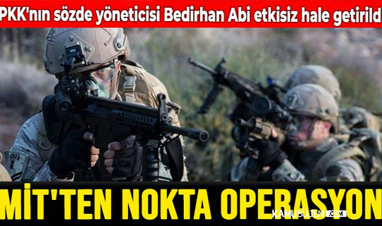 MİT'ten operasyon! PKK'nın sözde yöneticisi etkisiz hale getirildi