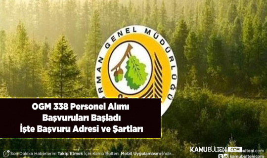 Orman Genel Müdürlüğü 338 Personel Alımı Başladı İşte Başvuru Adresi ve Şartları