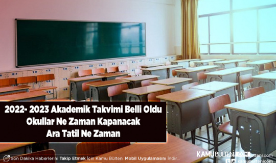 Türkiye Geneli Okullar Açıldı Akademik Takvim Belli Oldu Okullar Ne Zaman Ara Tatil Yapacak Yıl Sonu Tatili Ne Zaman