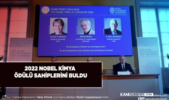 2022 Nobel Kimya Ödülü Sahiplerini Buldu