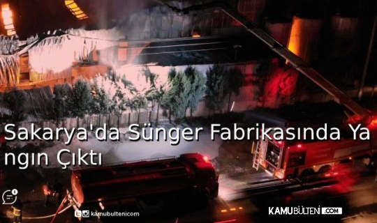 Sakarya’da Sünger Fabrikasında Yangın Çıktı Sakarya’da Sünger Fabrikasında Yangın Çıktı