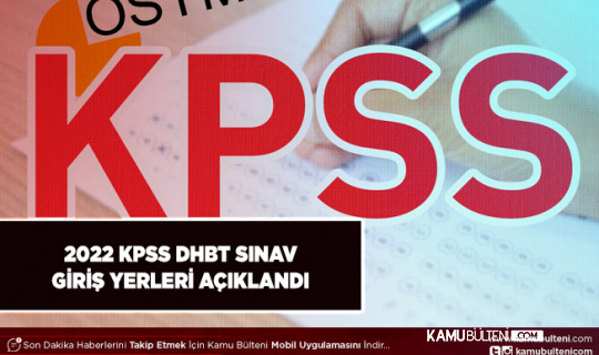 2022 KPSS Din Hizmetleri Alan Bilgisi Sınav Giriş Belgeleri Erişime Açıldı