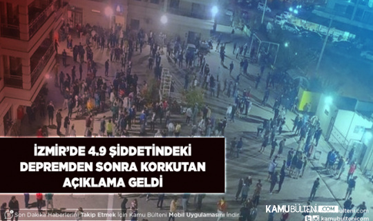 İzmir’de 4.9 Depreminden Sonra Uzman İsim Yatağından Kalkarak Korkutan Açıklamayı Yaptı