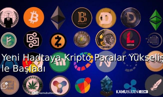 Yeni Haftaya Kripto Paralar Yükselişle Başladı